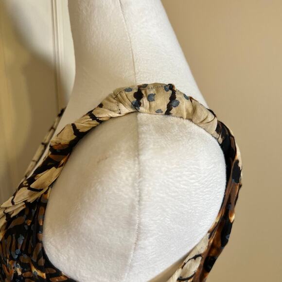 My Village RimZim Dadu Indian Designer Batik Print Mini Dress Size Medium - Picture 6 of 9